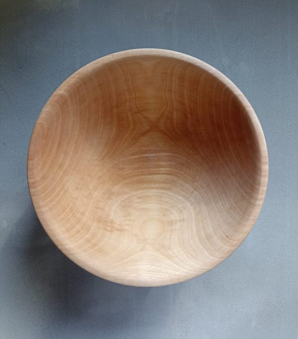 Pale wood bowl 19 x 8 cm